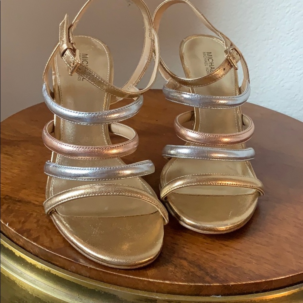 Michael Kors - Metallic Strappy Sandals